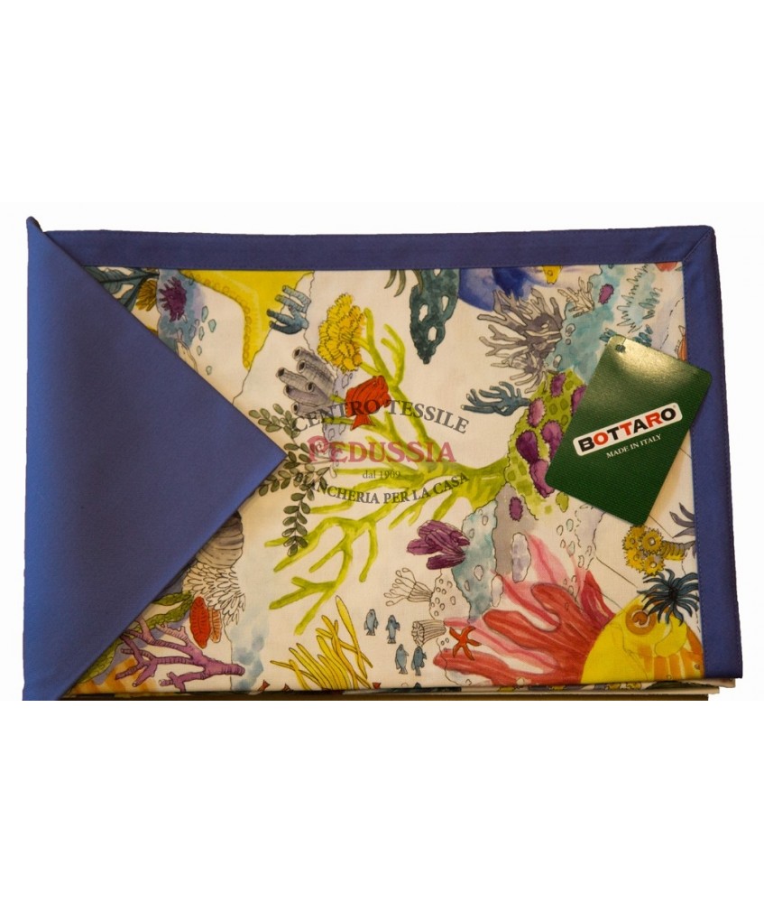 Bottaro Tovaglia Maldive 110x150 con tovaglioli