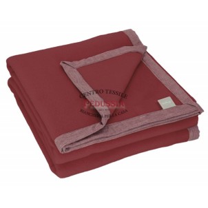 Somma Origami Coperta Lana Bordeaux