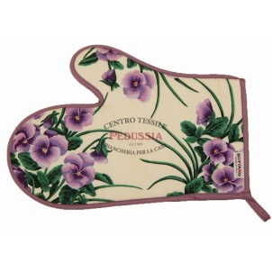 Bottaro Guanto forno Viole 100% Cotone