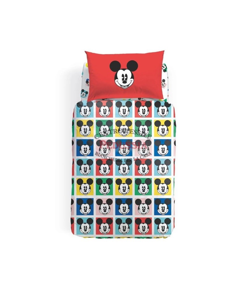 Caleffi Copripiumino Mickey Color in Cotone