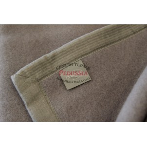 Somma Daisy Coperta Pura Lana Fumo 180x210
