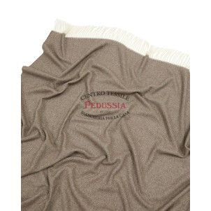 Lanerossi Plaid Dolomiti misto cashmere Marrone