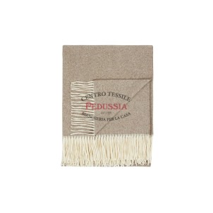 Lanerossi Plaid Dolomiti misto cashmere Marrone