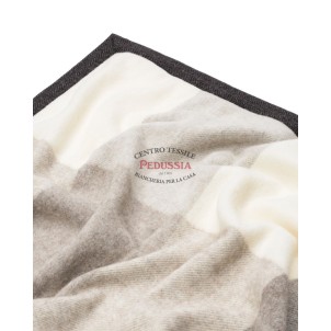 Lanerossi Coperta Abete Misto Alpaca Bianco-Marrone