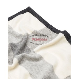 Lanerossi Coperta Abete Misto Alpaca Bianco-Grigio