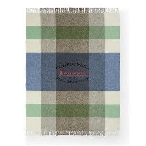 Lanerossi Plaid Uruguay Check in Lambswool Merino GOTS Ottanio