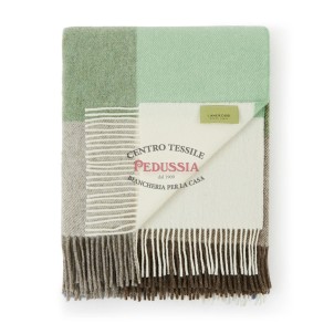 Lanerossi Plaid Uruguay Check in Lambswool Merino GOTS Ottanio