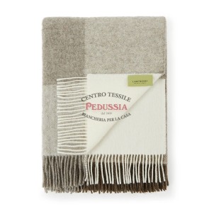 Lanerossi Plaid Uruguay Check in Lambswool Merino GOTS Nocciola