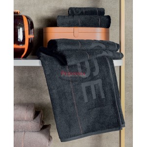 Borbonese Home Set Asciugamani 1+1 Gessato Nero